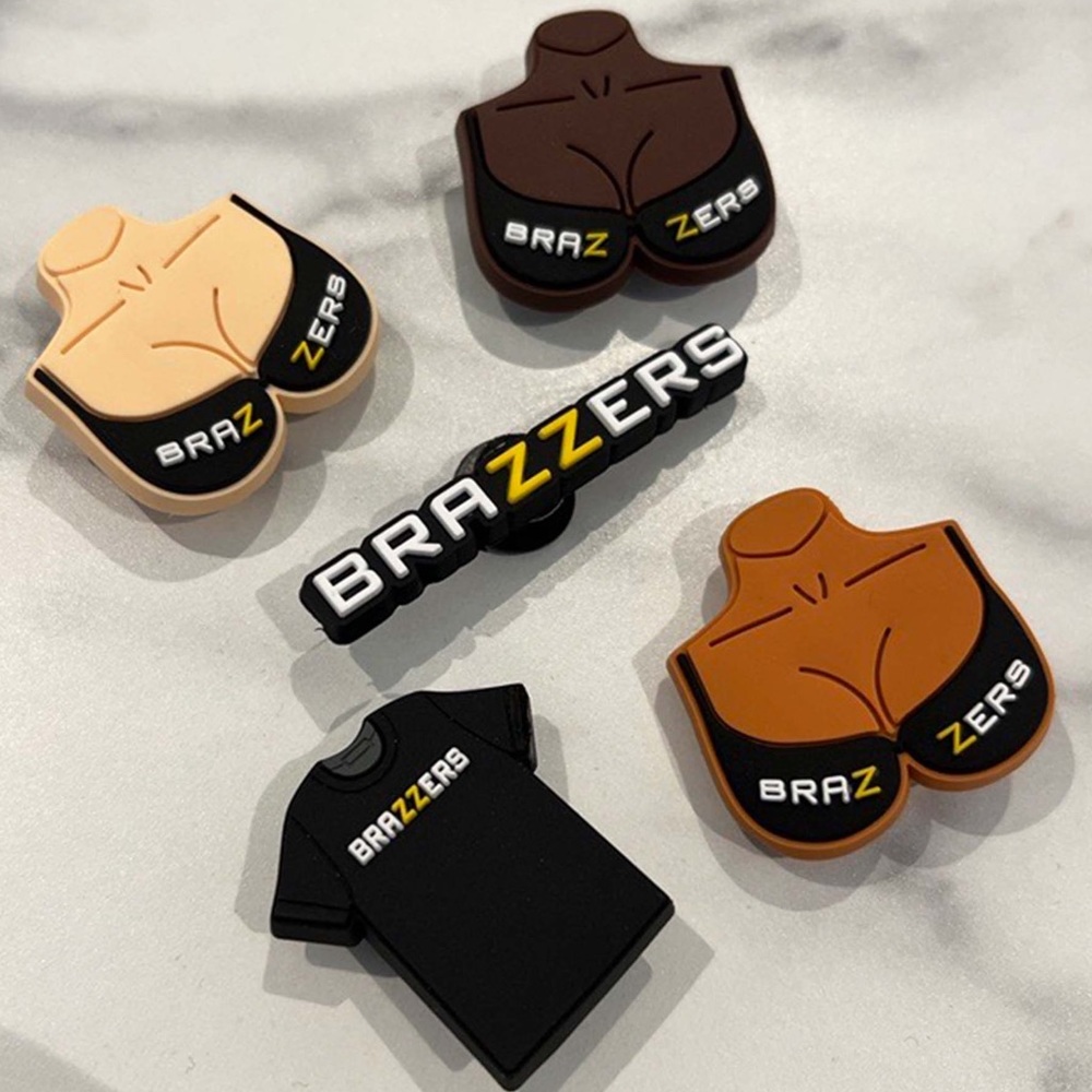 5-pack of Brazzers shoe charms—new in unopened package